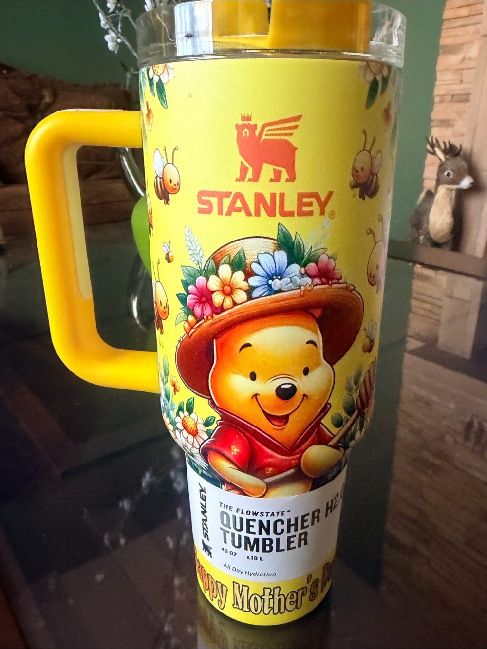 NEW Winnie Pooh Happy Mothers Day Stanley Tumbler Keeps Cold/Hot